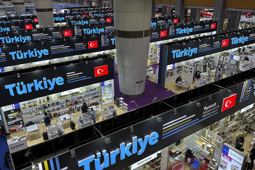 imagen de el espacio asignado a turquia en la feria de canton en china